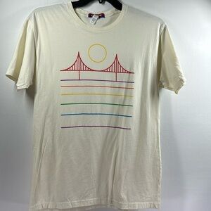 Culk Golden Gate Bridge Graphic Design Tee Shirt, L